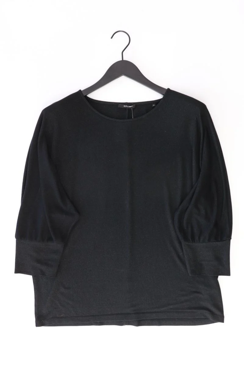 Opus Oversize-Shirt Gr. 44 3/4 Ärmel mit Glitzer schwarz aus Viskose