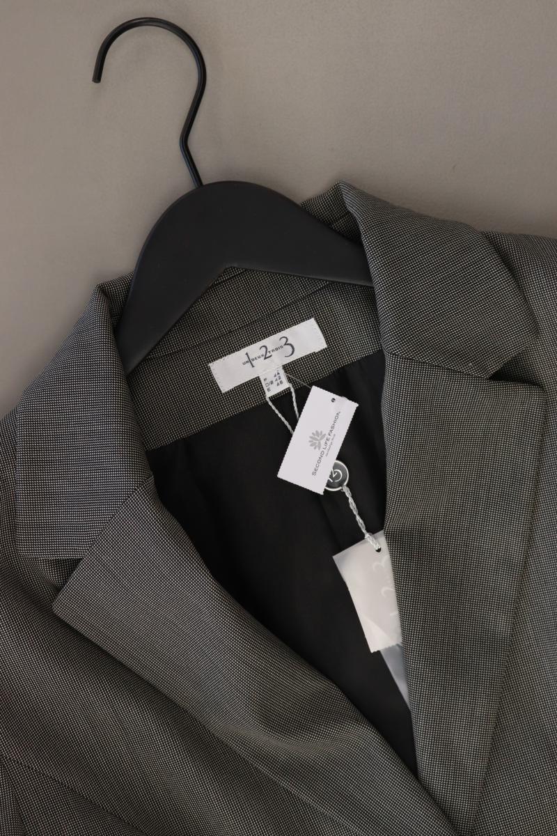 1.2.3 Paris Regular Blazer Gr. 42 neu mit Etikett grau aus Polyester - Image 3