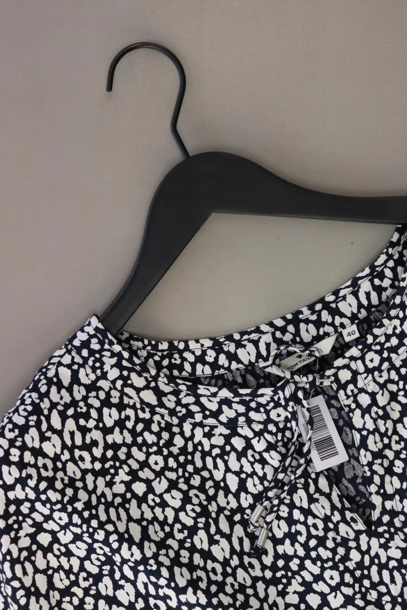 Tom Tailor Kurzarmbluse Gr. 40 mit Tierdruck blau - Image 3