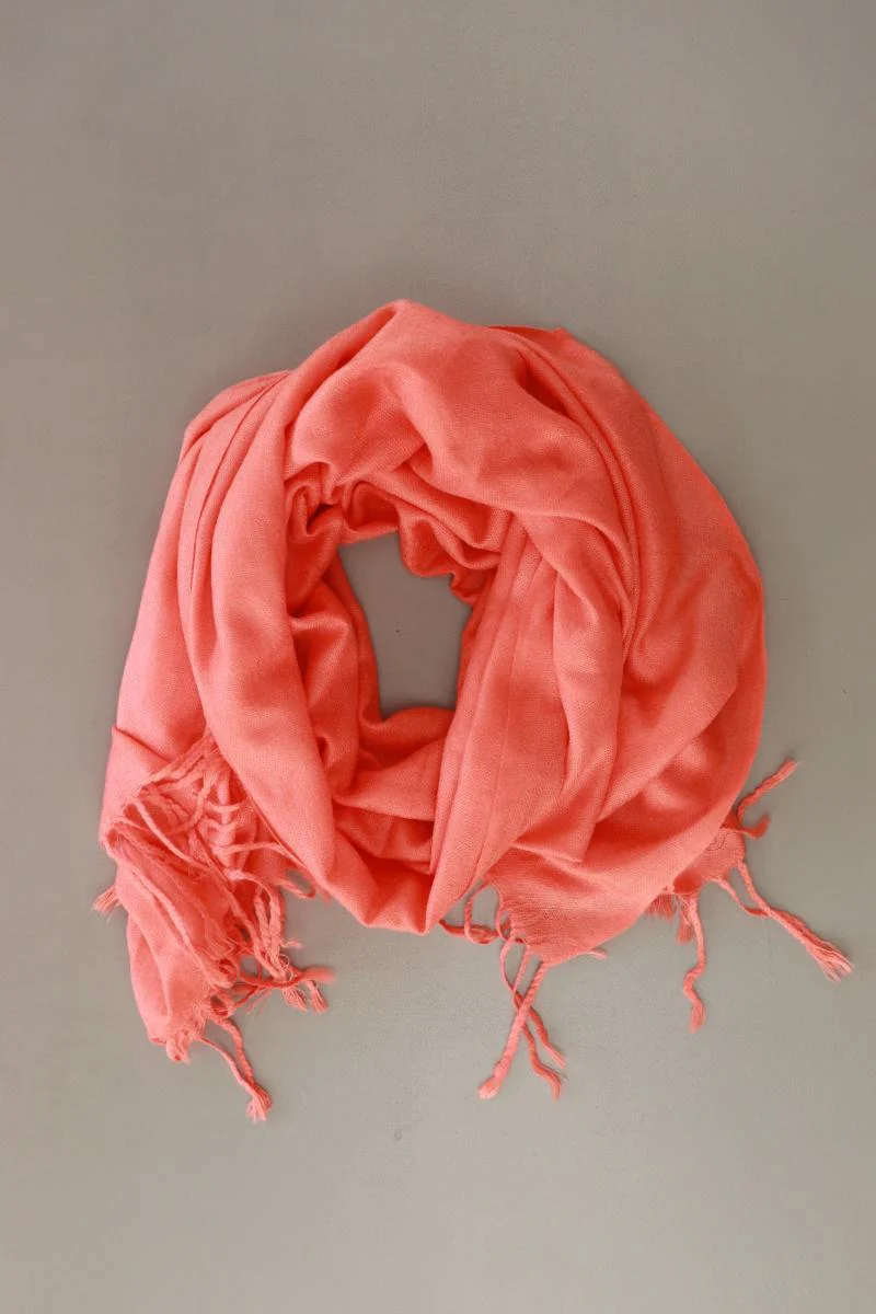 PASHMINA Tuch orange aus Polyester