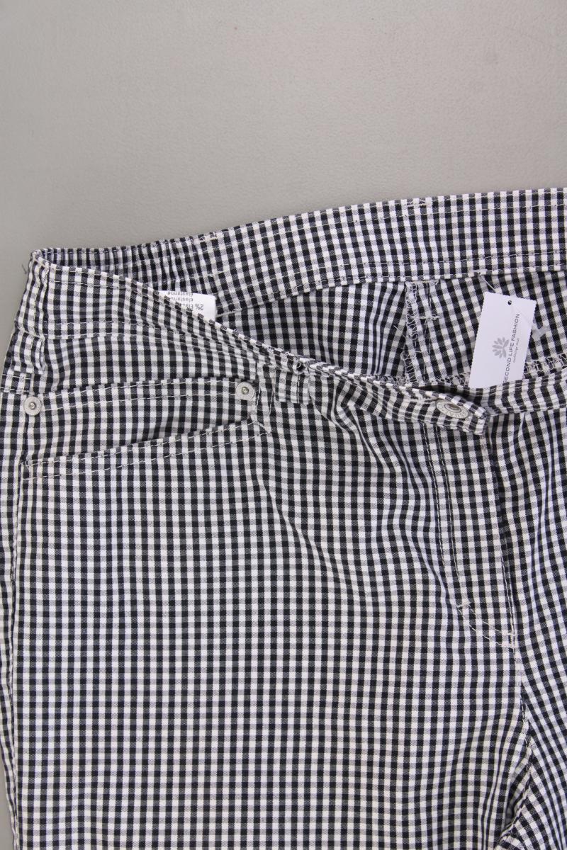 Peter Hahn 7/8 Hose Gr. 42 kariert schwarz aus Baumwolle - Image 2