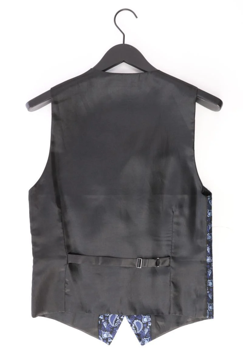 Dobell Regular Weste für Herren Gr. 44 mit Paisleymuster blau aus Polyester - Image 2