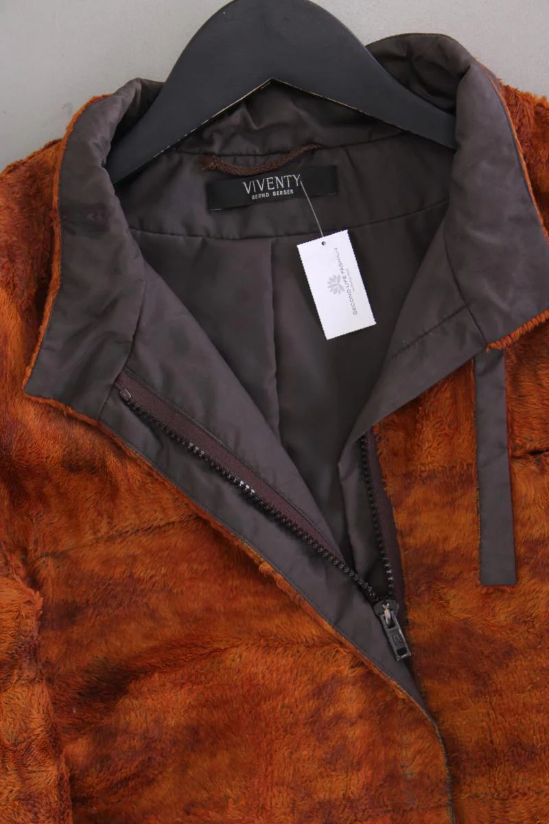 Viventy Bernd Berger Kunstfelljacke Gr. 40 orange aus Baumwolle - Image 2