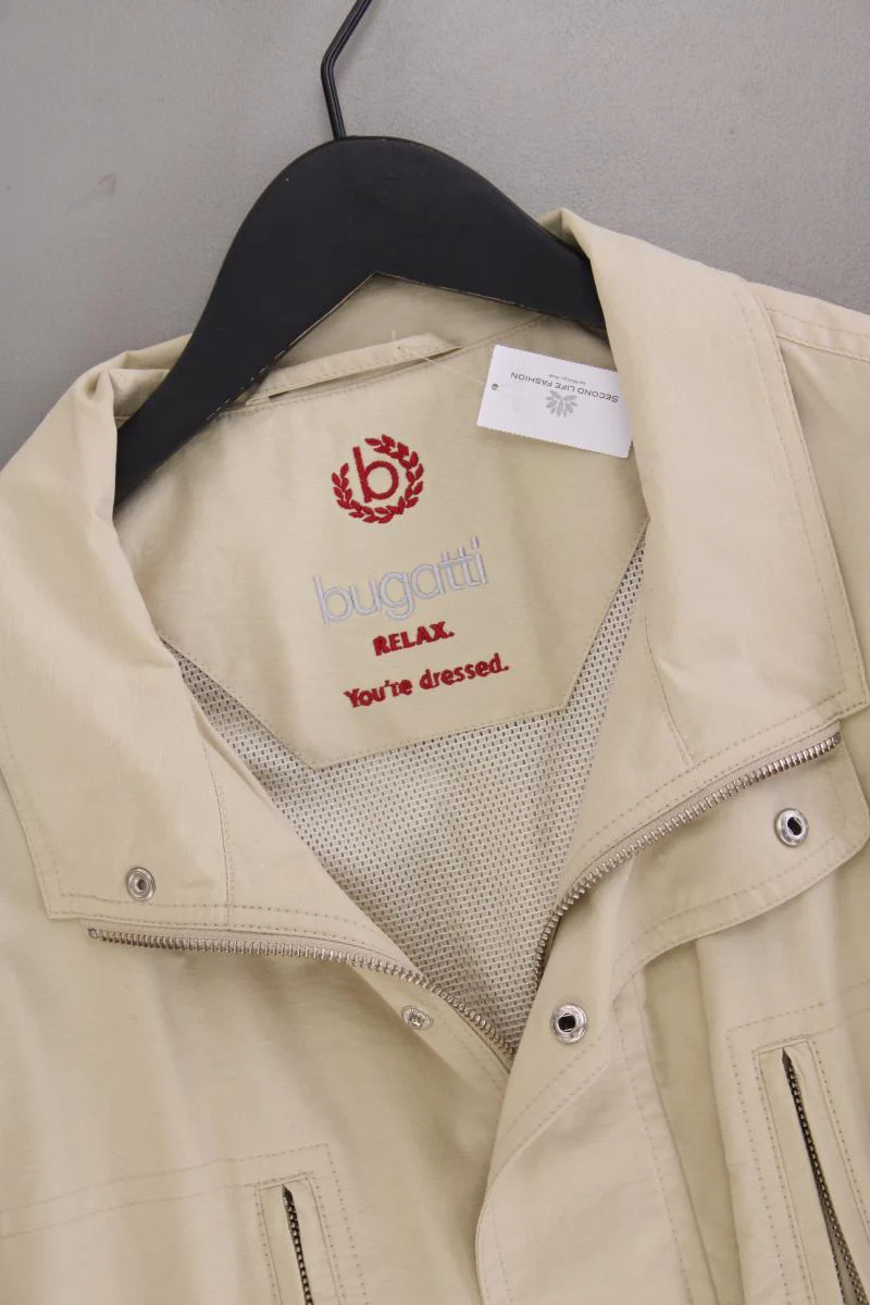 Bugatti Übergangsjacke für Herren Gr. 48 Vintage creme aus Baumwolle - Image 2