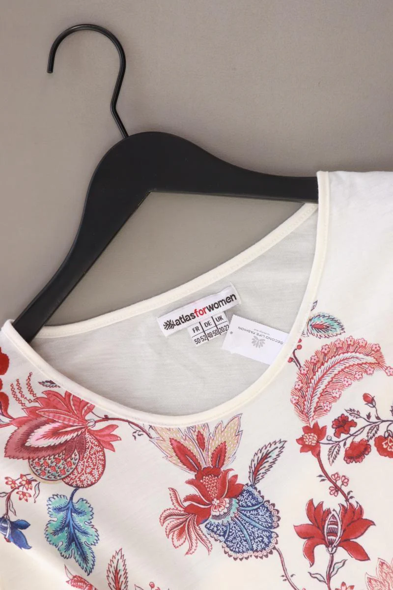 Atlas for Women Printshirt Gr. 48/50 mit Blumenmuster 3/4 Ärmel creme - Image 3
