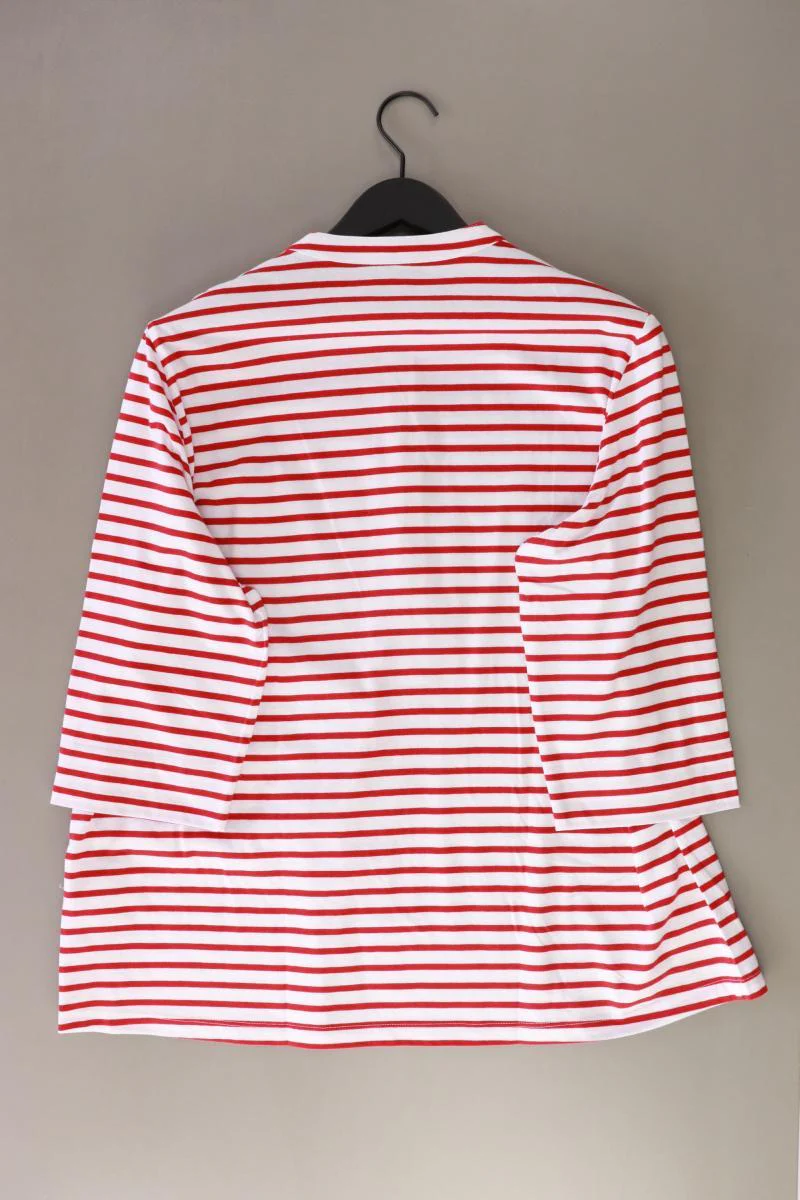 Goldner Ringelshirt Gr. 50 gestreift neuwertig 3/4 Ärmel rot aus Baumwolle - Image 2