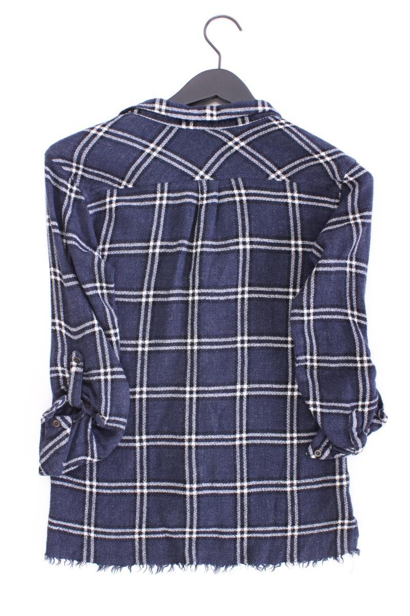 Mango Karobluse Gr. S kariert 3/4 Ärmel blau - Image 3