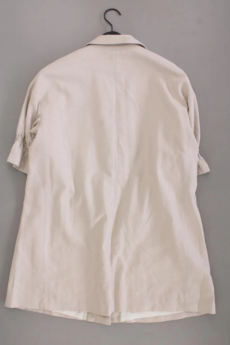 United Colors of Benetton Übergangsmantel Gr. 38 creme aus Leinen - Image 3