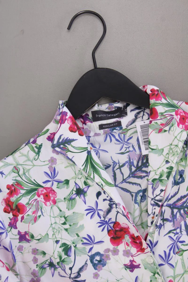 Franco Callegari Classic Bluse Gr. 42 mit Blumenmuster 3/4 Ärmel mehrfarbig - Image 2