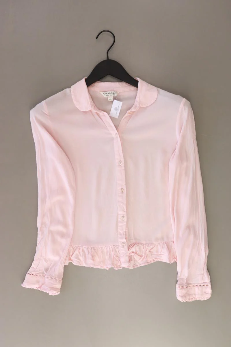 miss selfridge Rüschenbluse Gr. 36 Langarm rosa aus Viskose
