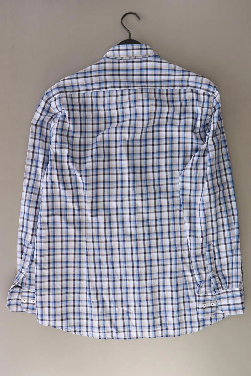 Bugatti Karohemd für Herren Gr. XL kariert Langarm blau aus Baumwolle - Image 2