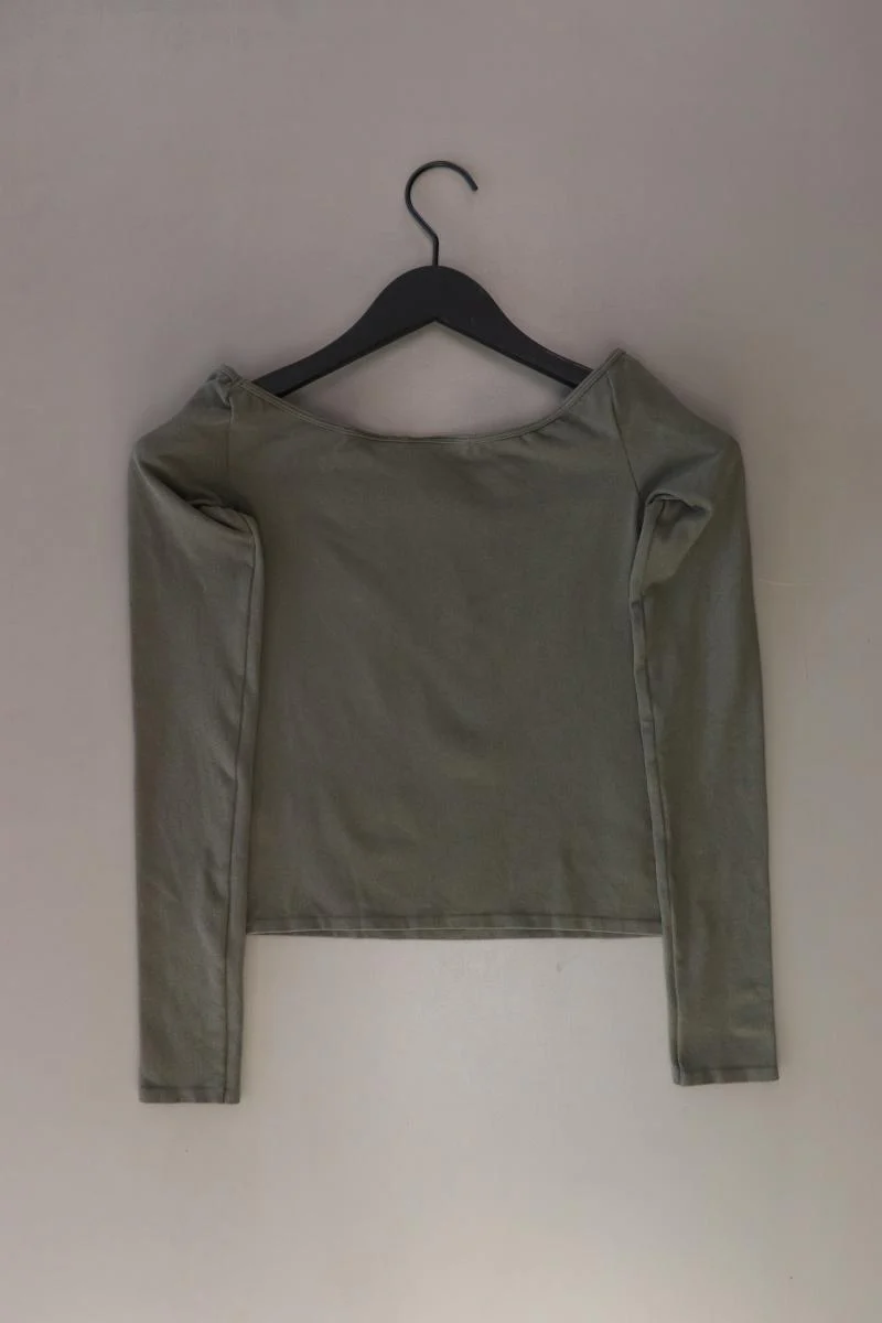 Weekday Cropped Shirt Gr. XS Langarm olivgrün aus Polyamid - Image 2