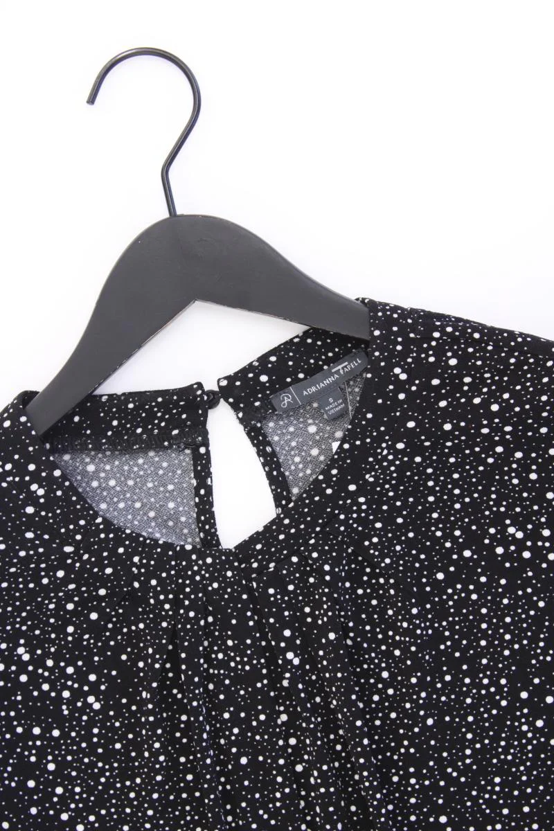 Adrianna Papell Longsleeve-Shirt Gr. S gepunktet neuwertig Langarm schwarz - Image 2