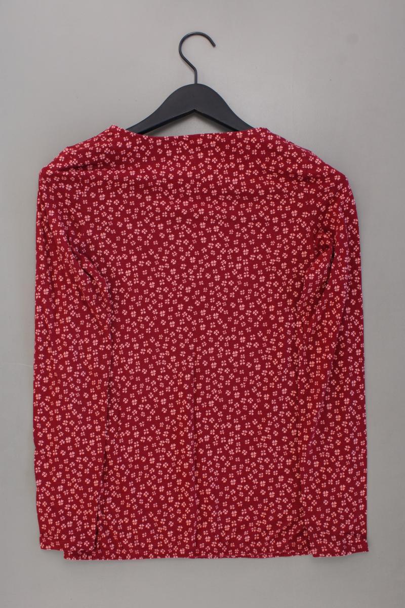 Montego Shirt mit Kleeblattmuster Gr. M Langarm rot aus Baumwolle - Image 3