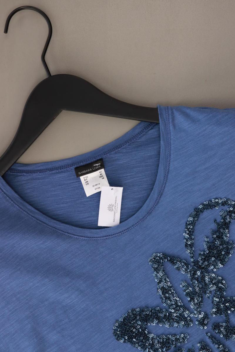 BARBARA LEBEK T-Shirt Gr. 46 Kurzarm mit Pailletten blau - Image 3