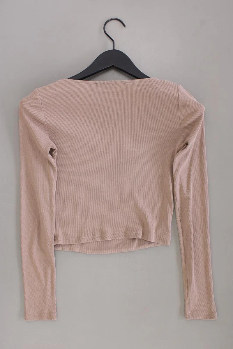 Zara Cropped Shirt Gr. M Langarm braun aus Baumwolle - Image 3