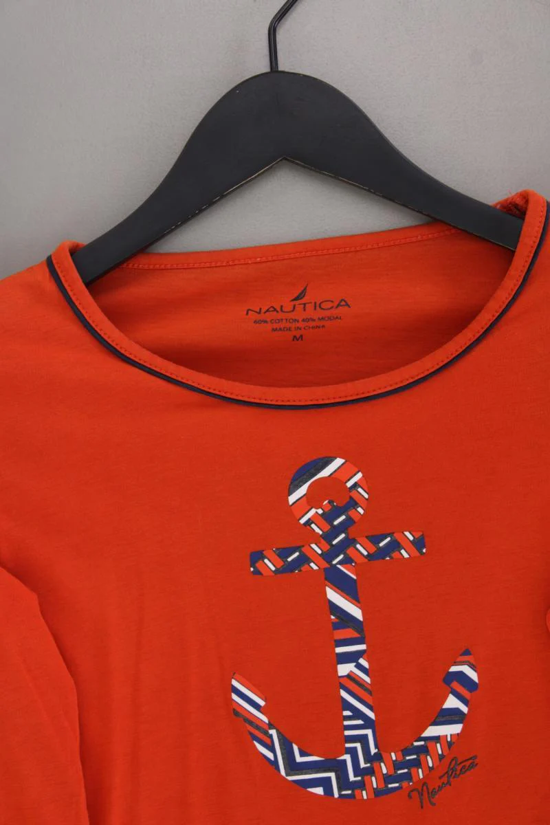 Nautica Printshirt Gr. M 3/4 Ärmel orange aus Baumwolle - Image 2