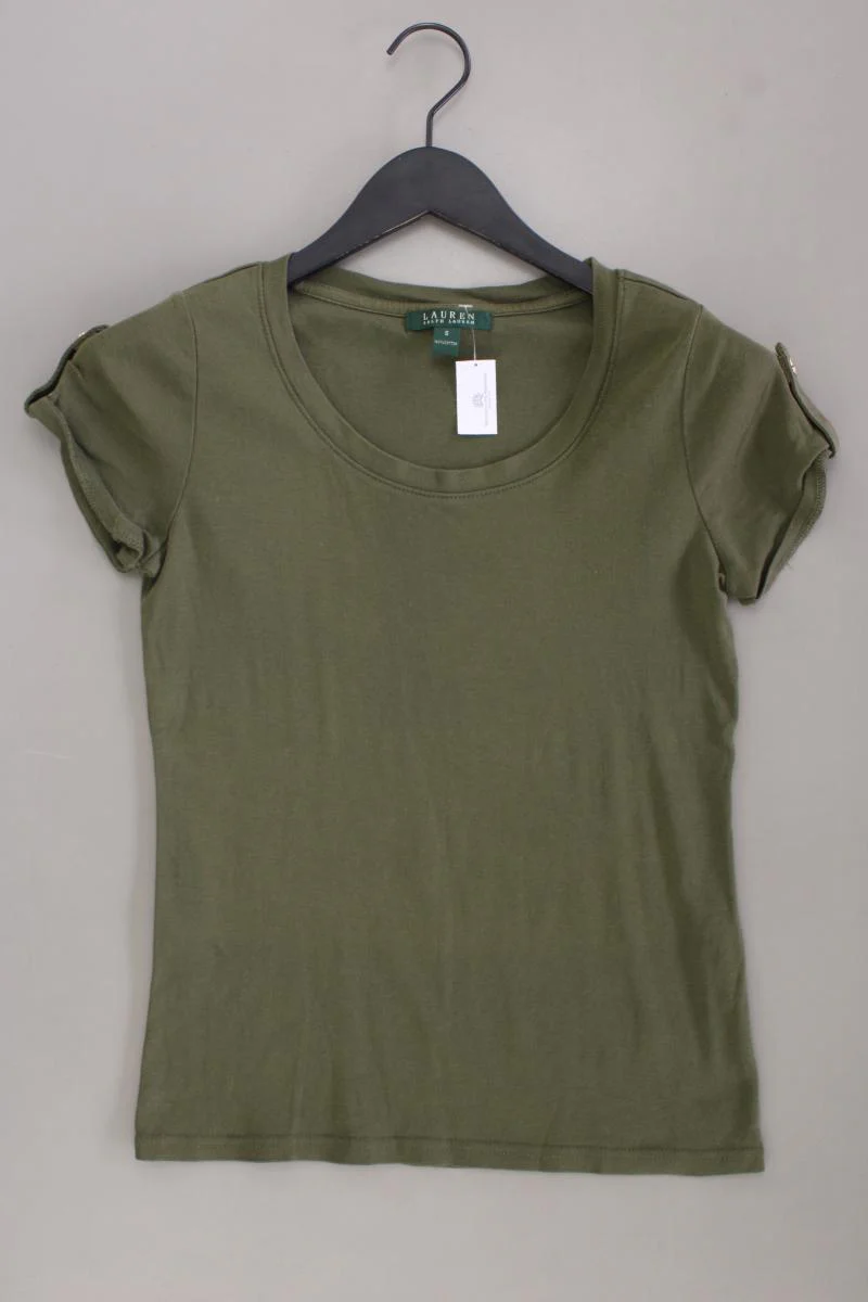 LAUREN Ralph Lauren T-Shirt Gr. S Kurzarm olivgrün aus Baumwolle