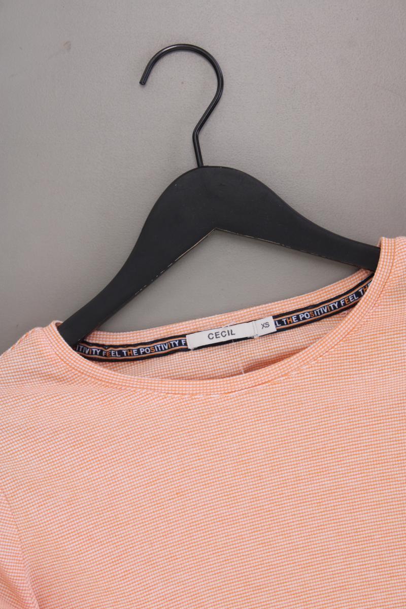 Cecil Classic Shirt Gr. XS 3/4 Ärmel orange - Image 2