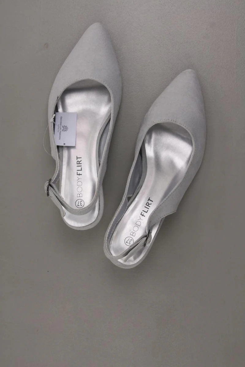 Bodyflirt Slingback Pumps Gr. 37 neuwertig grau - Image 3
