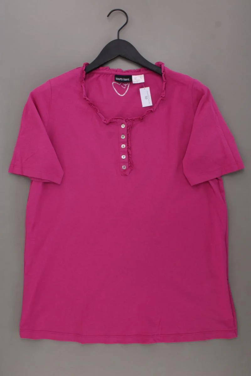 Laura Kent T-Shirt Gr. 46 Kurzarm pink aus Baumwolle