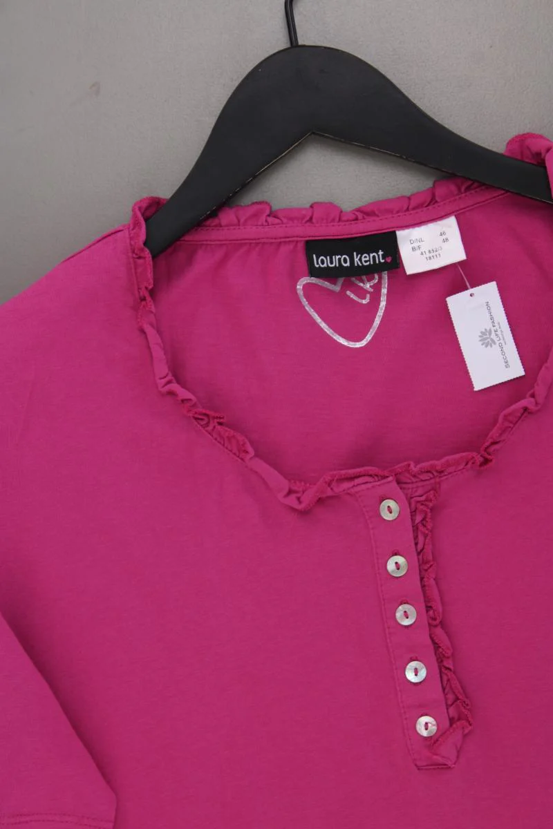 Laura Kent T-Shirt Gr. 46 Kurzarm pink aus Baumwolle - Image 2