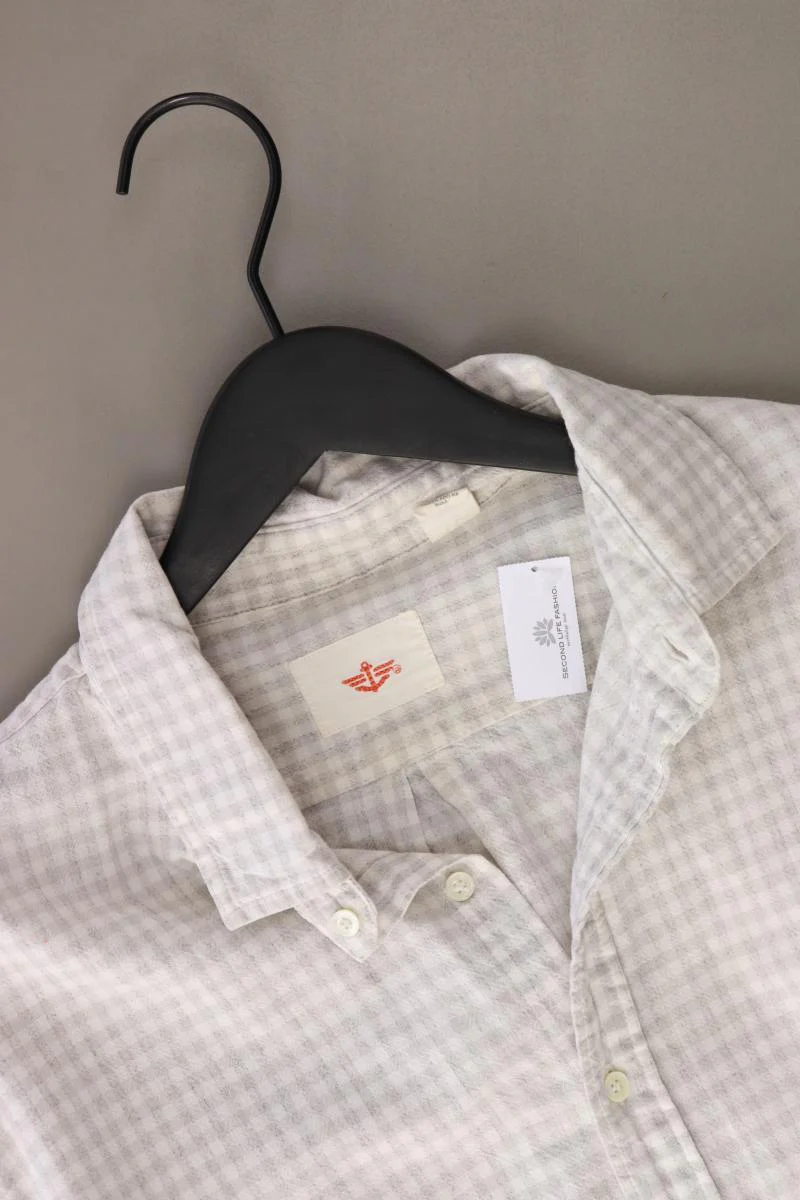 Dockers Karohemd für Herren Gr. L kariert Langarm creme aus Baumwolle - Image 3