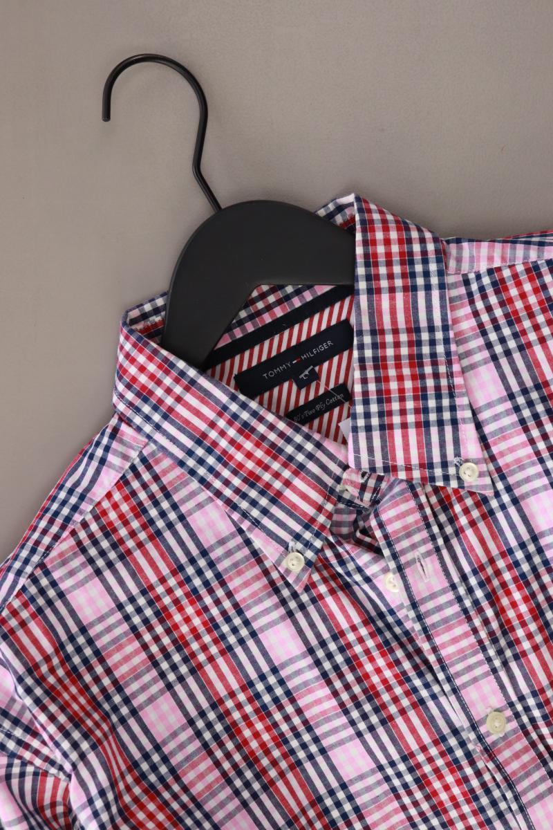 Tommy Hilfiger Karohemd für Herren Gr. L kariert Langarm rosa aus Baumwolle - Image 3