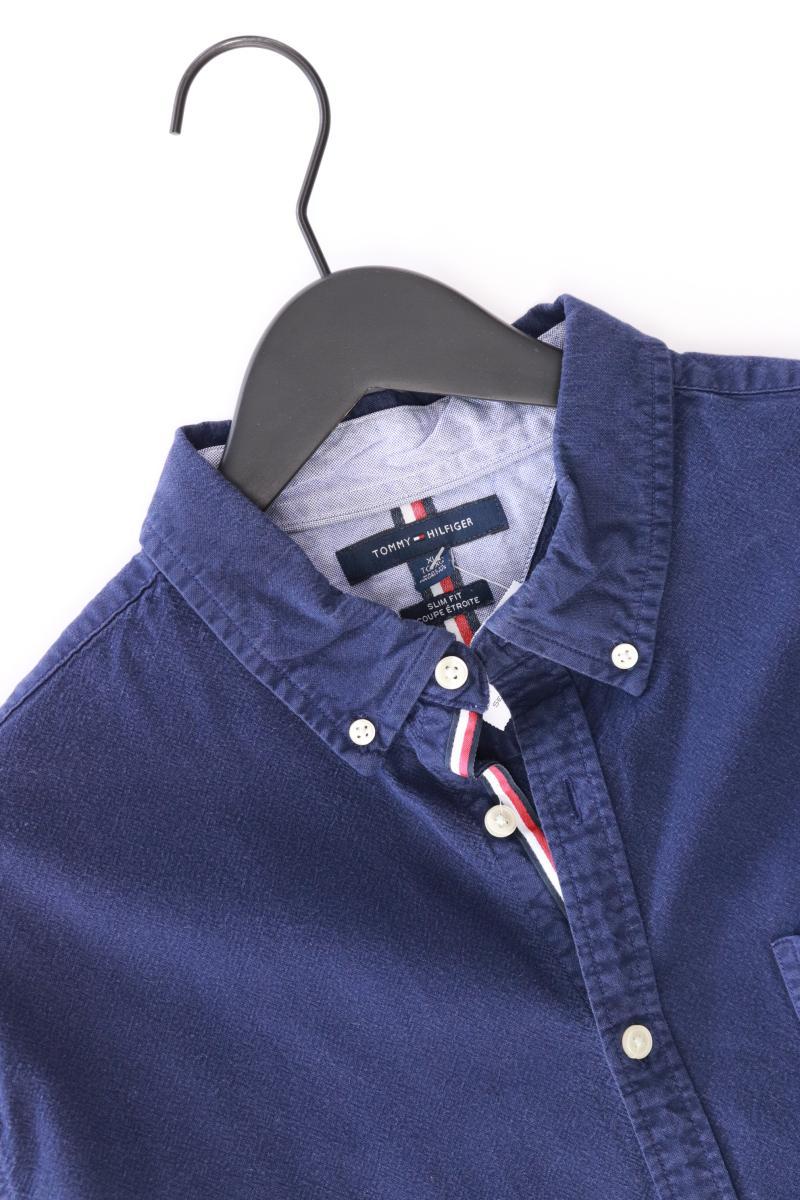 Tommy Hilfiger Langarmhemd für Herren Gr. XL blau aus Baumwolle - Image 3