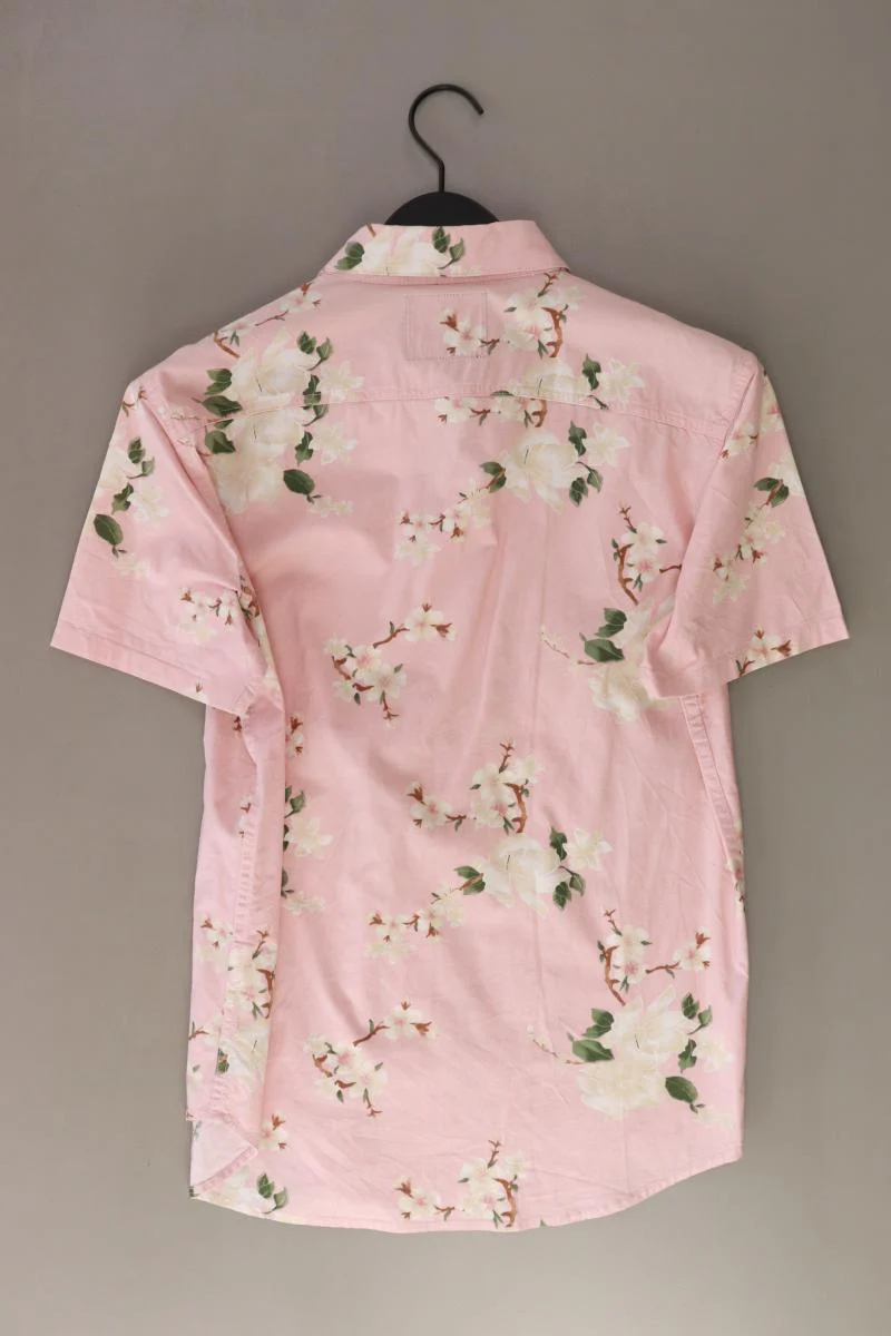 Hollister Kurzarmhemd für Herren Gr. S mit Blumenmuster rosa aus Baumwolle - Image 2