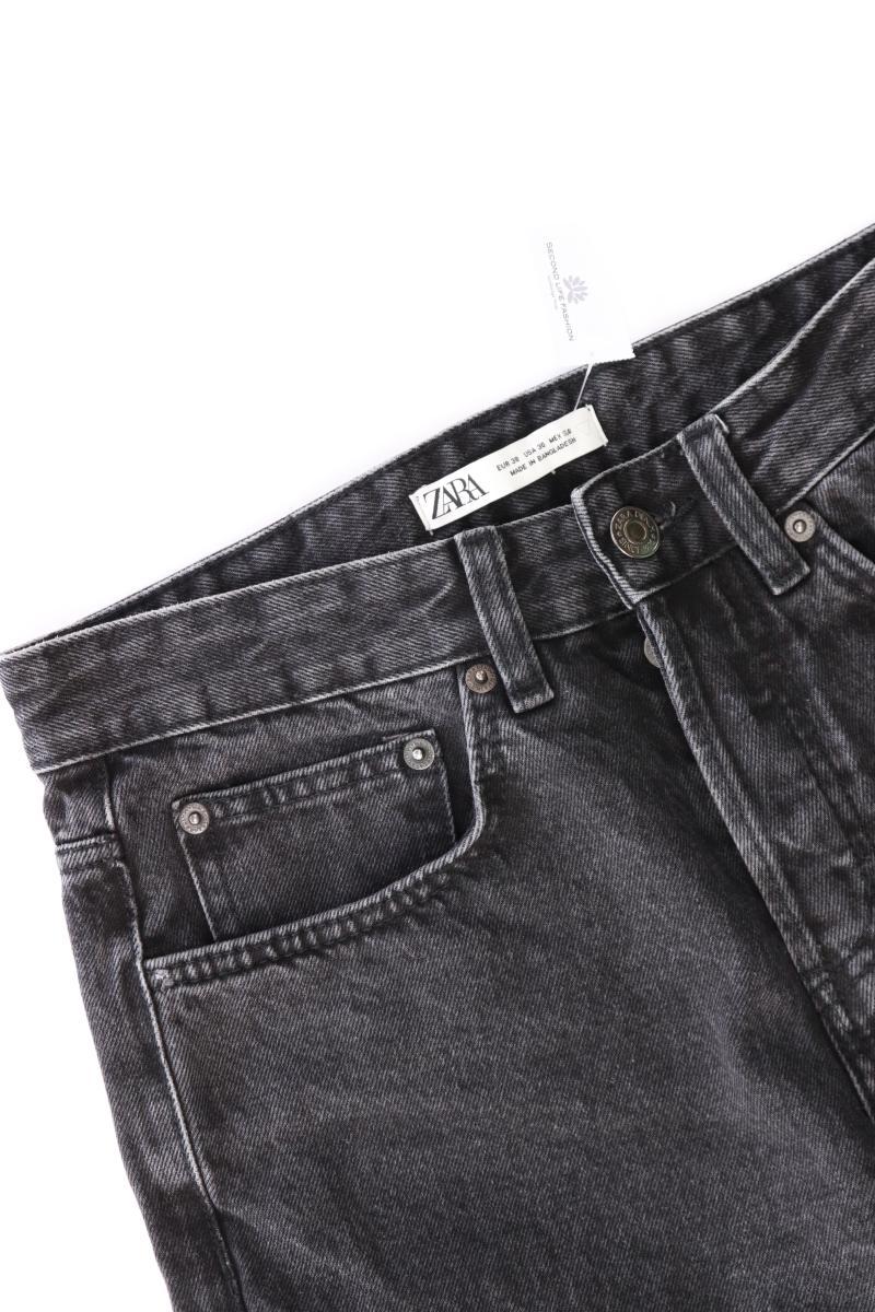 Zara Straight Jeans Gr. 38 schwarz aus Baumwolle - Image 3