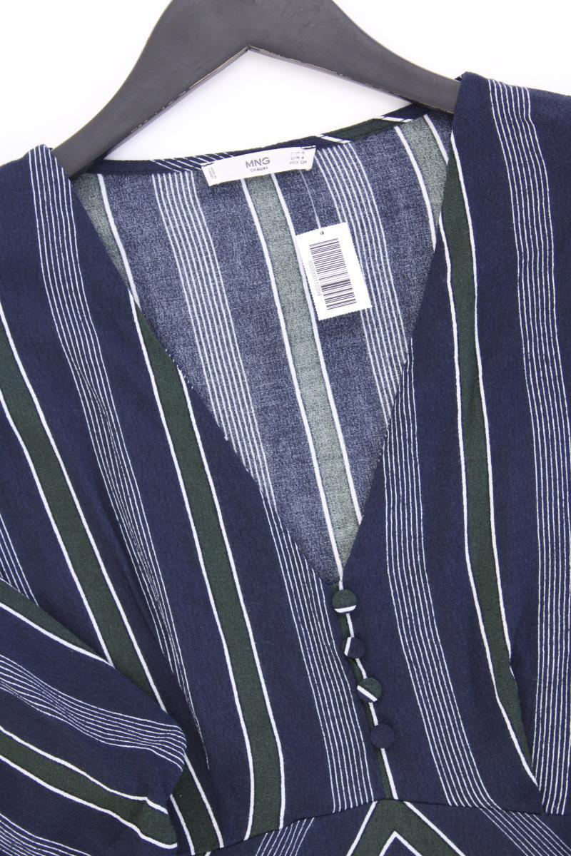 Mango Kurzarmkleid Gr. S gestreift blau aus Viskose - Image 2