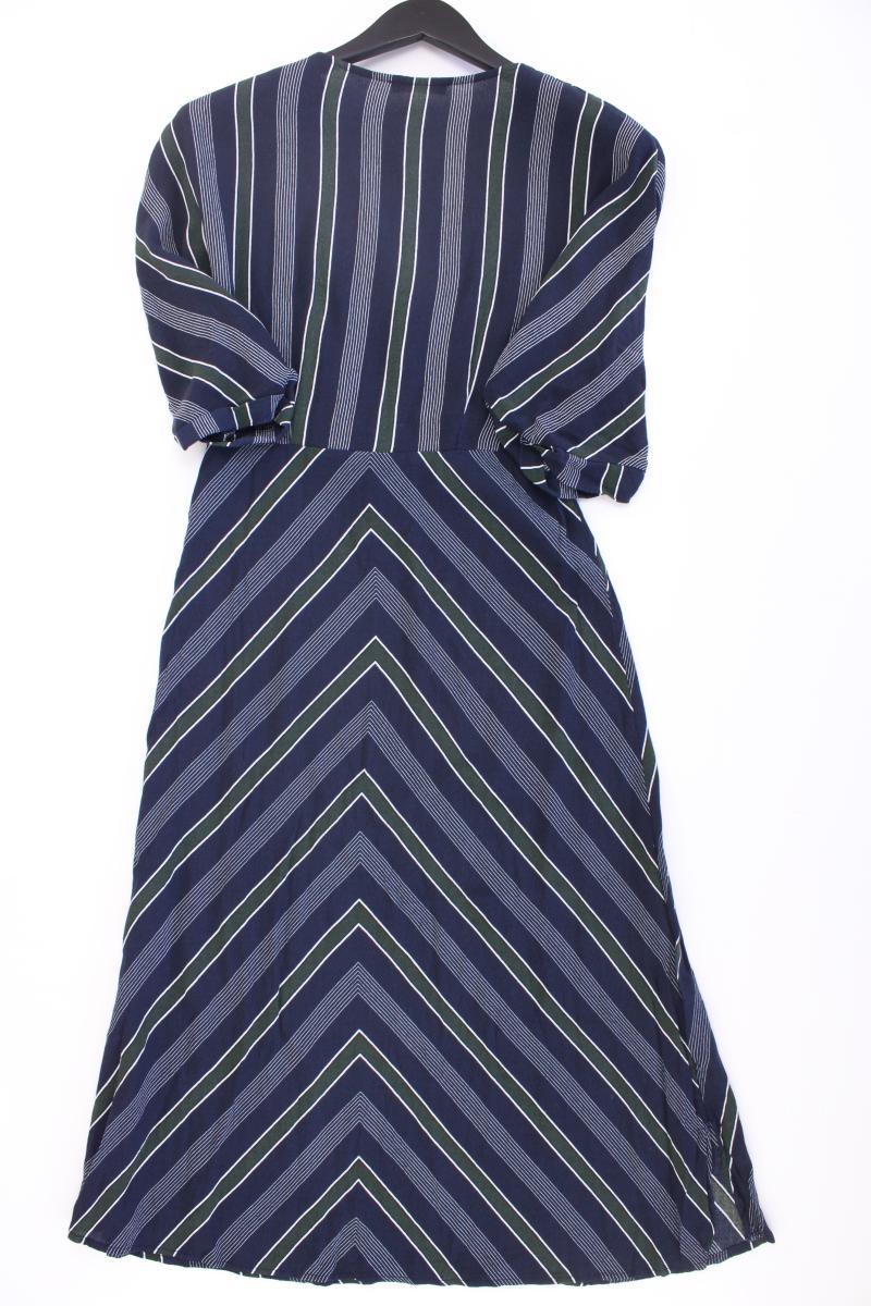 Mango Kurzarmkleid Gr. S gestreift blau aus Viskose - Image 3