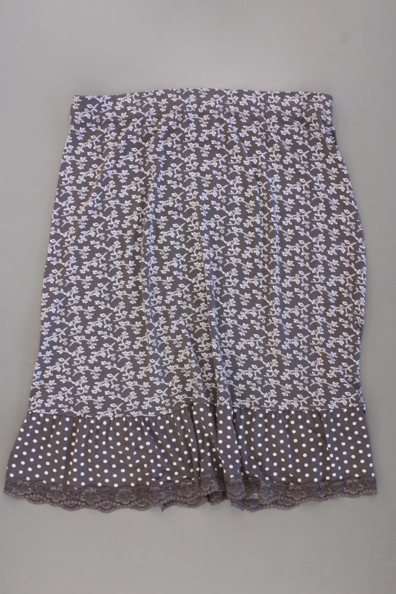 Heine Stretchrock Gr. 42 mit Blumenmuster grau - Image 3