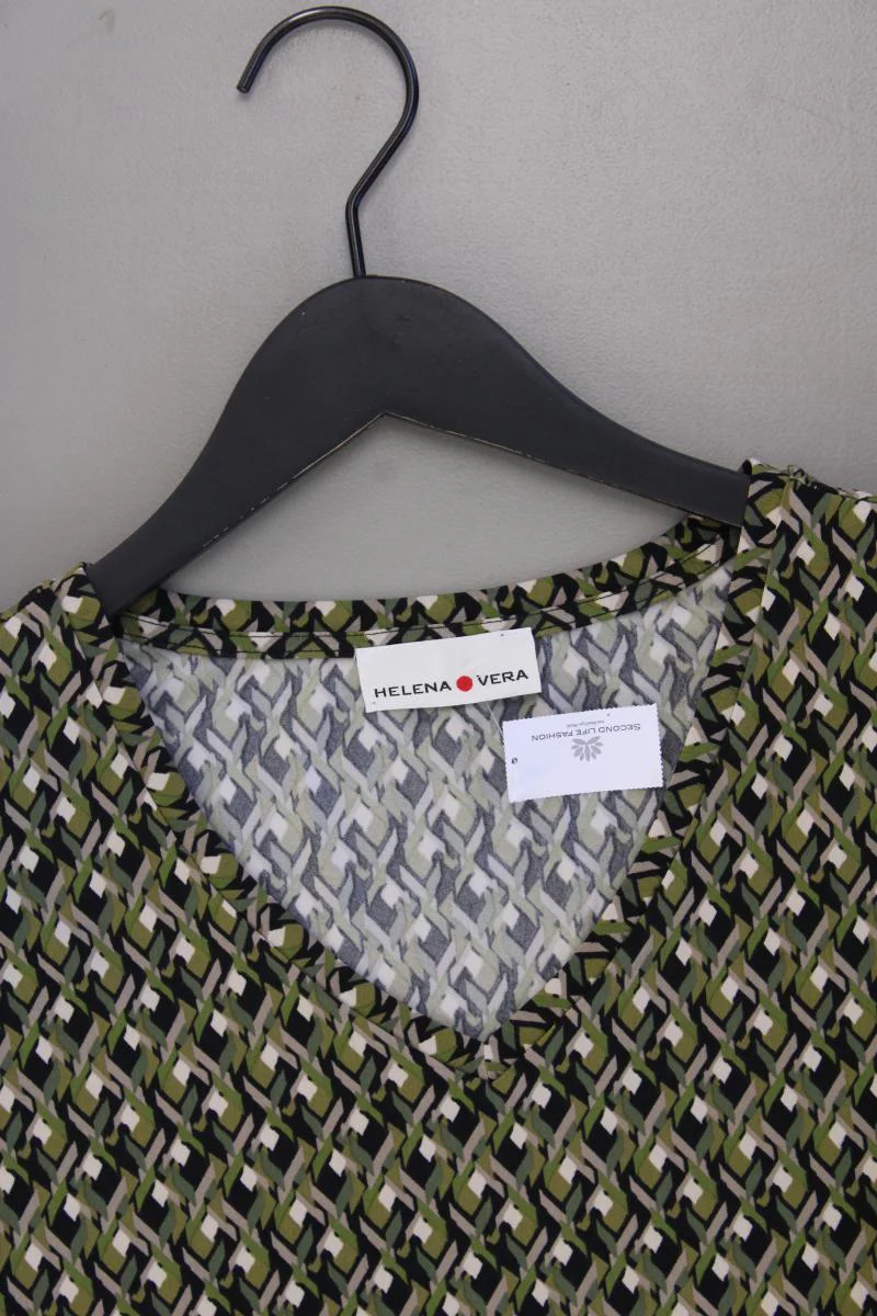 Helena Vera Printshirt Gr. 44 geometrisches Muster 3/4 Ärmel grün aus Polyester - Image 2