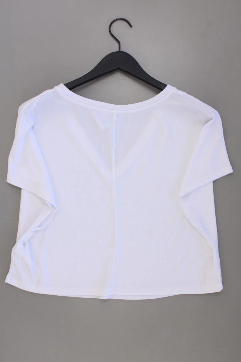 Zara Cropped Shirt Gr. S Kurzarm weiß aus Polyester - Image 3