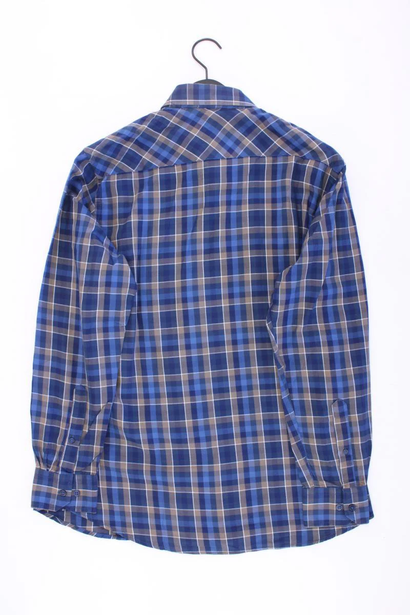 Strauss Karohemd für Herren Gr. Hemdgröße 41/42 kariert Langarm blau - Image 3