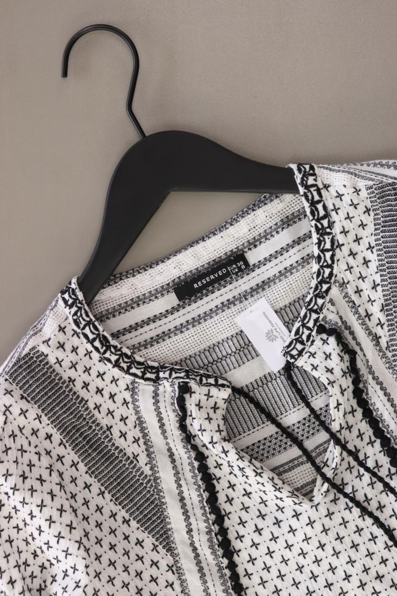 Reserved Regular Bluse Gr. 36 3/4 Ärmel grau aus Baumwolle - Image 3
