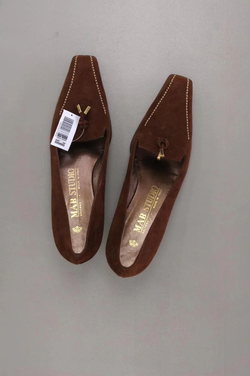 MAC Studio Vintage Pumps Gr. 38,5 braun aus Leder - Image 3