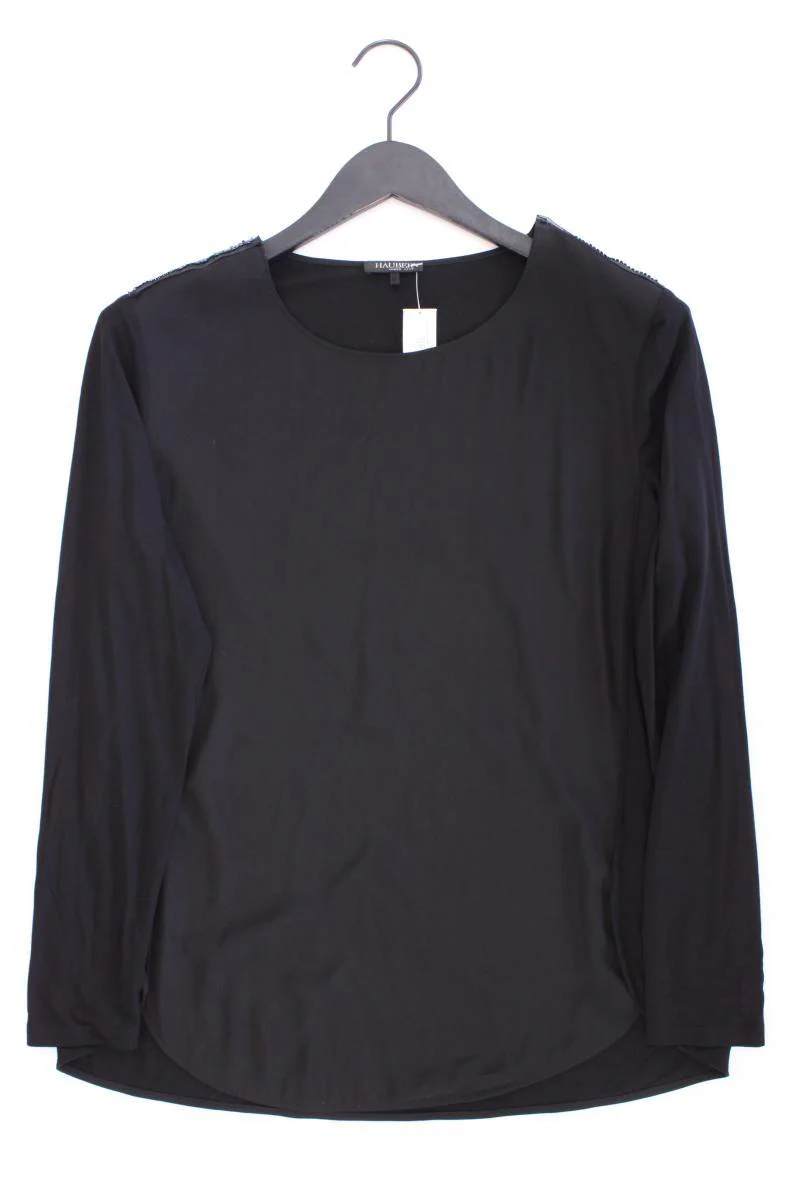 Hauber Langarmbluse Gr. 40 schwarz aus Polyester