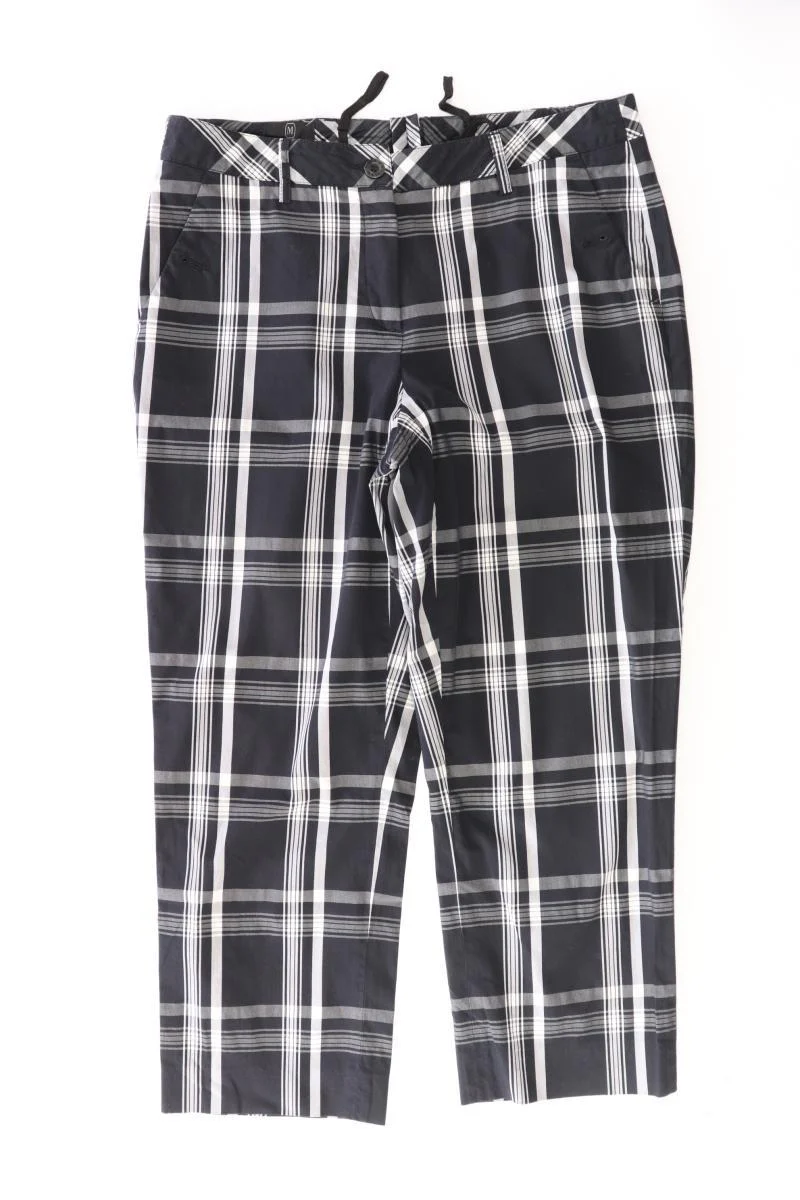 Madeleine 7/8 Hose Gr. 38 kariert grau aus Baumwolle