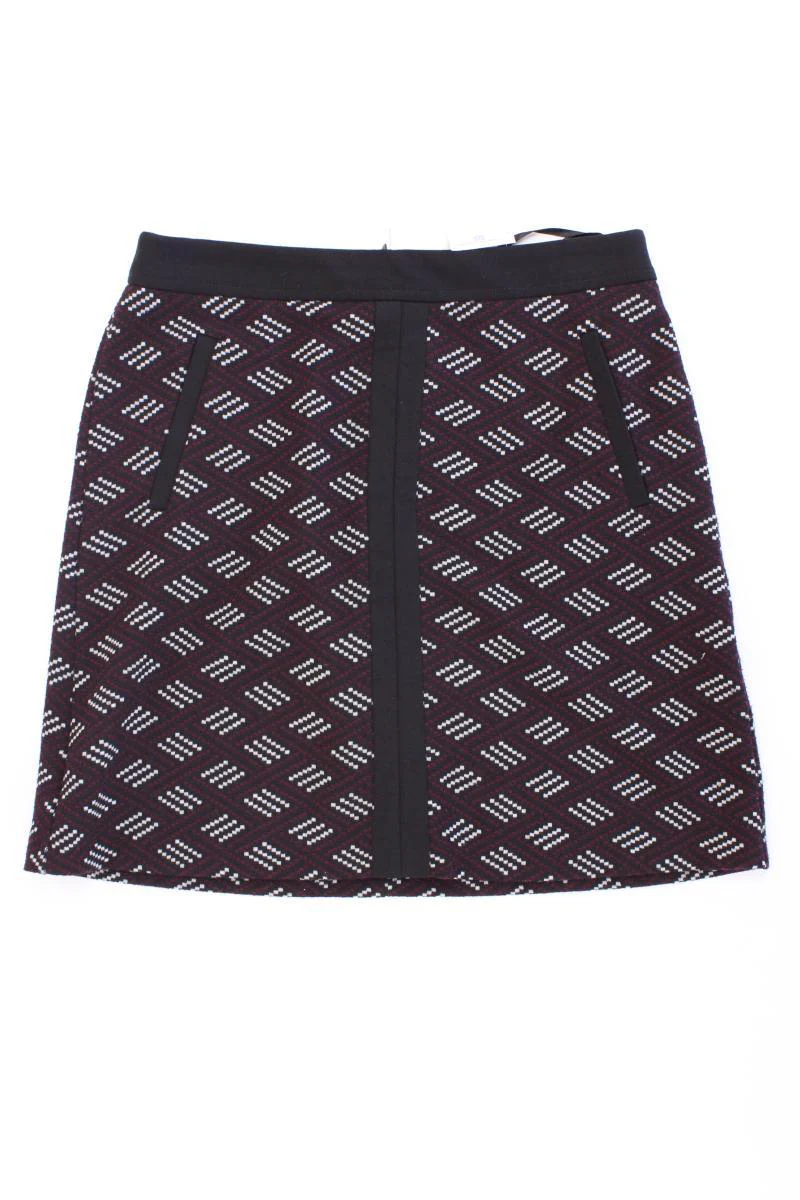 DUNNES Rock Gr. 38 geometrisches Muster schwarz aus Polyester