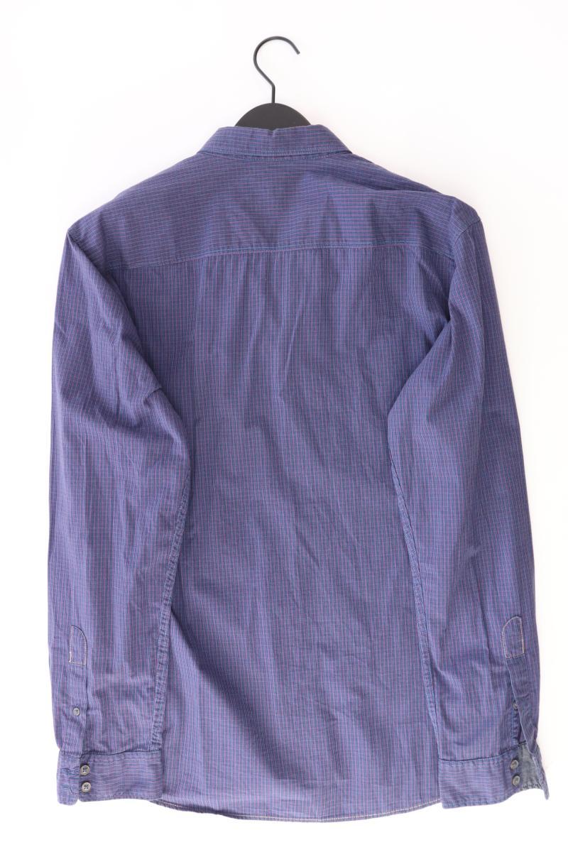 Tom Tailor Karohemd für Herren Gr. XL kariert Langarm blau aus Baumwolle - Image 2