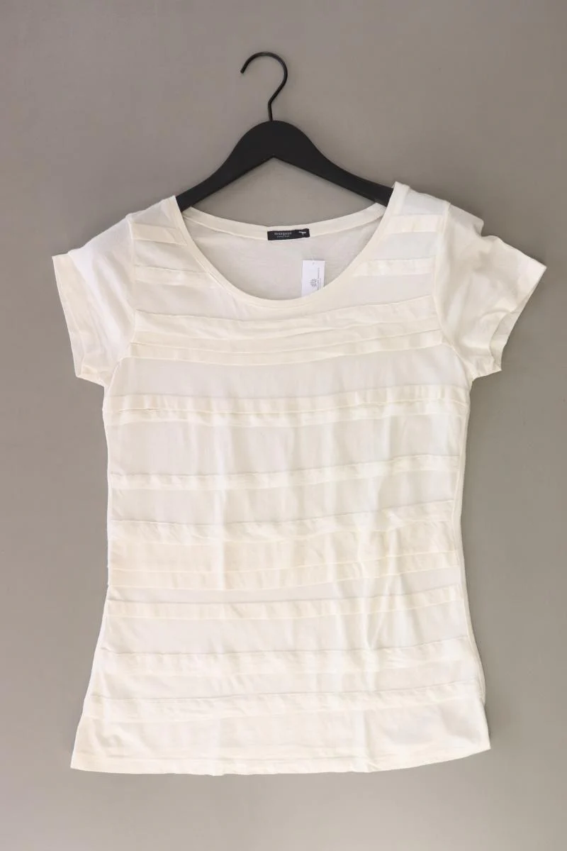 Manguun T-Shirt Gr. 38 Kurzarm creme