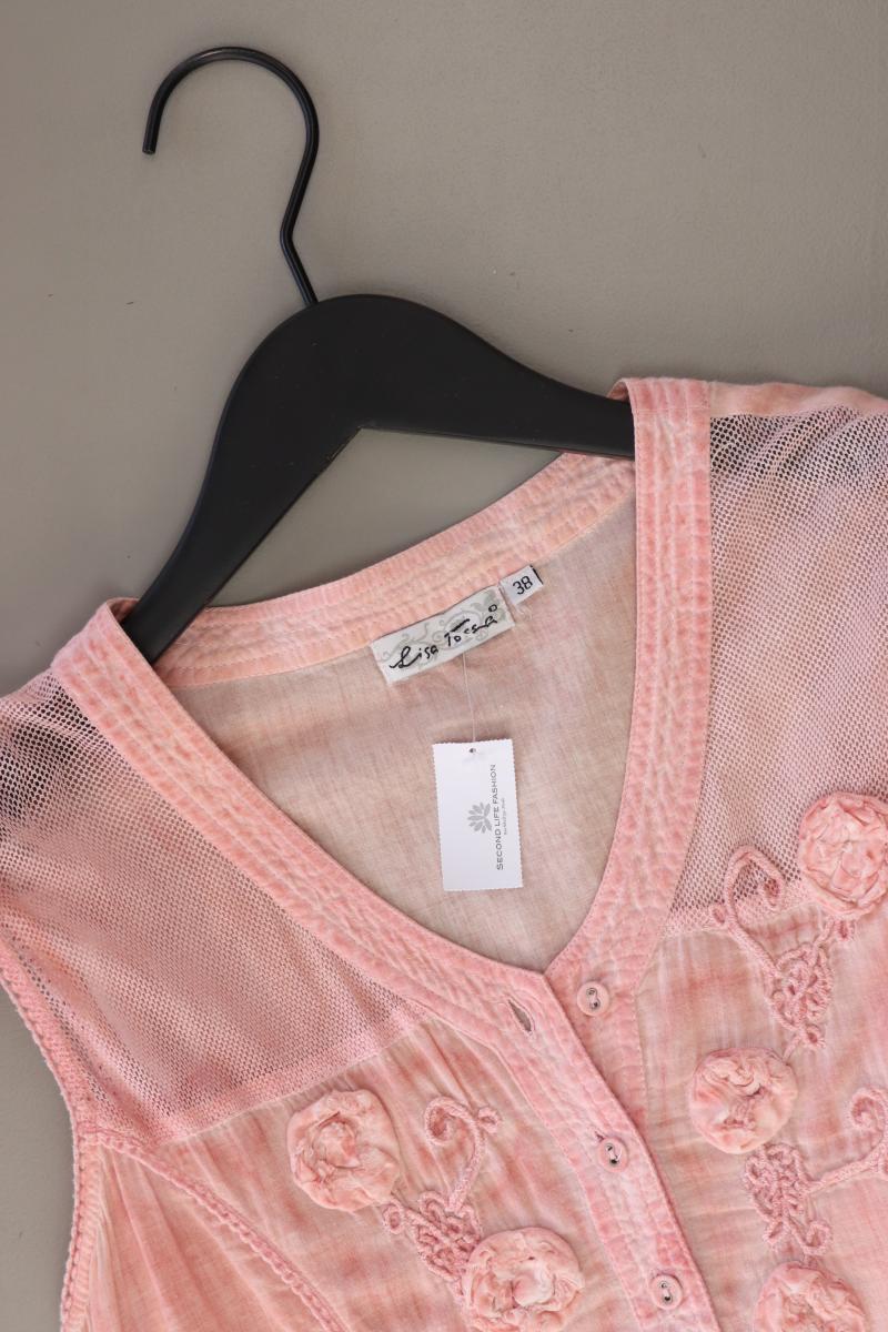 Lisa Tossa Ärmellose Bluse Gr. 38 rosa aus Baumwolle - Image 3