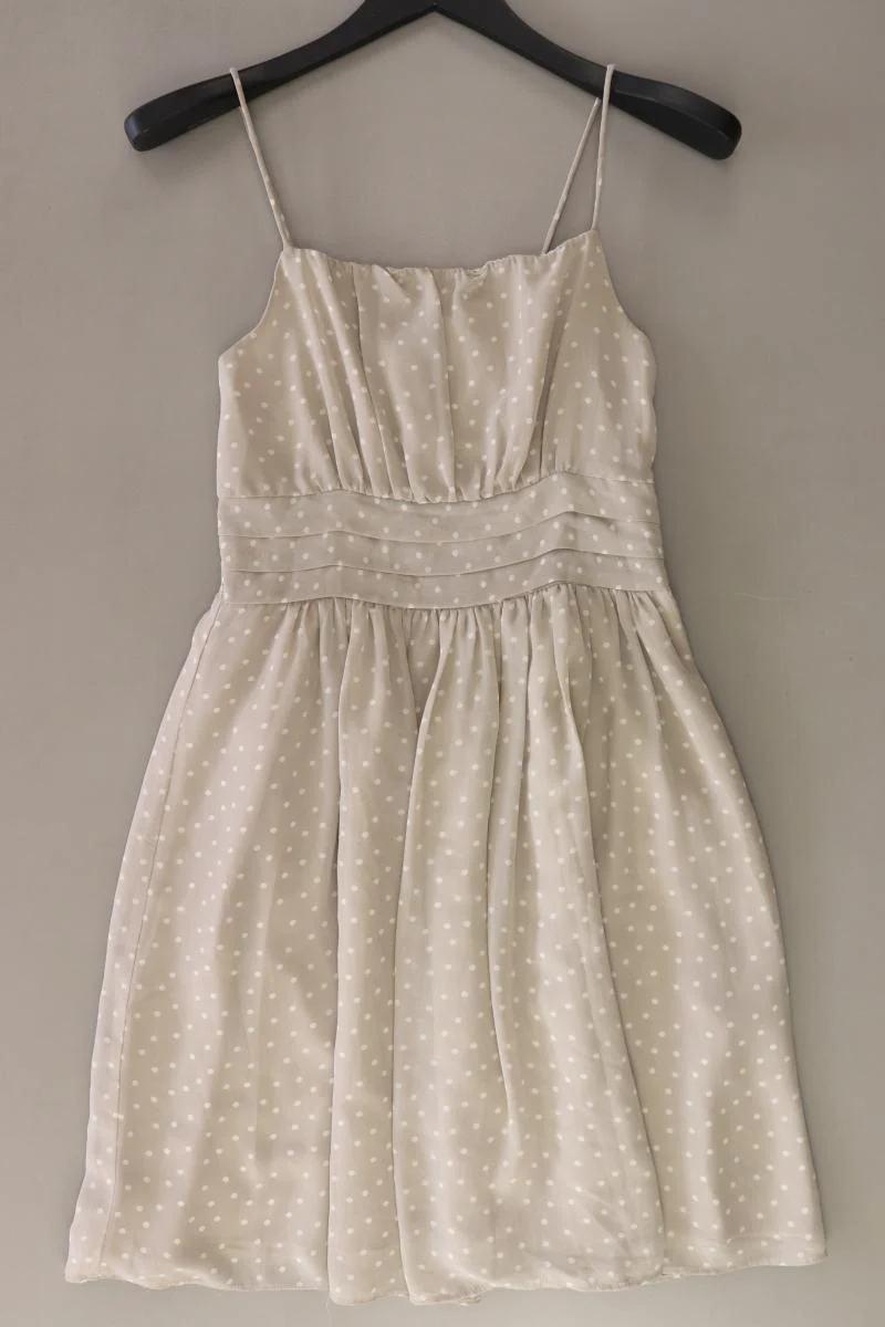 mint & berry Chiffonkleid Gr. S gepunktet Träger grau aus Polyester