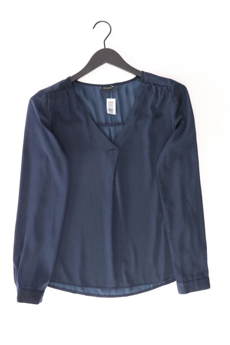 Vila Langarmbluse Gr. M blau aus Polyester