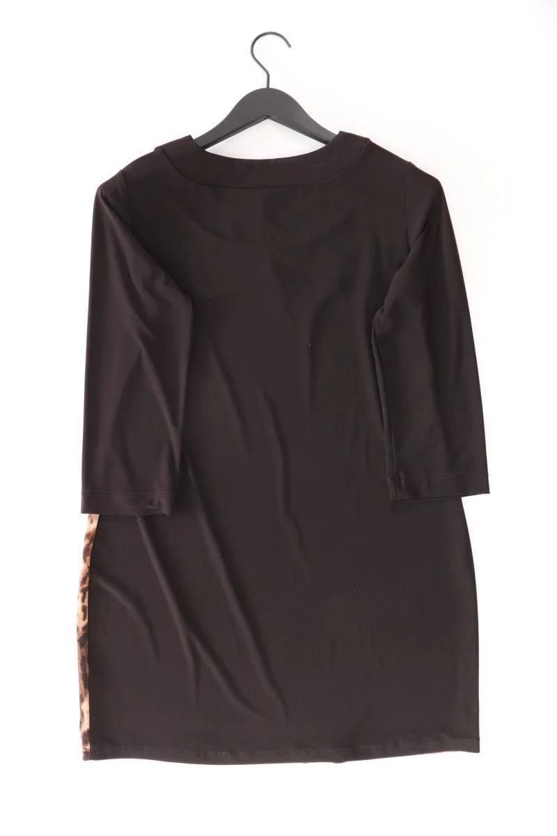 VA Milano Jerseykleid Gr. 42 mit Tierdruck 3/4 Ärmel braun aus Polyester - Image 2