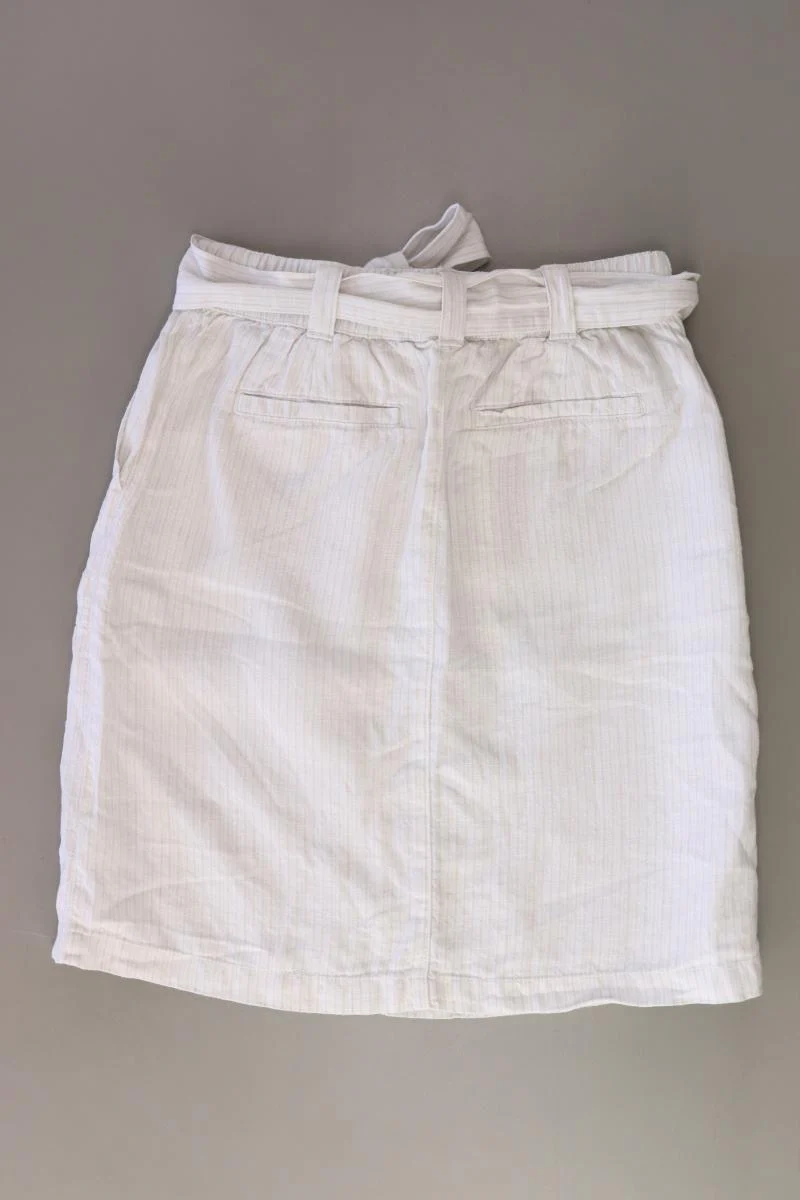 Lands' End Leinenrock Gr. 38 gestreift creme - Image 2