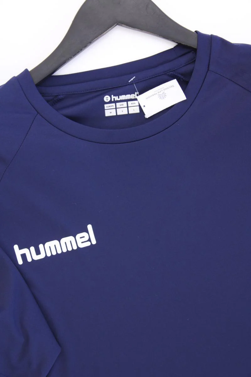 hummel Sportshirt für Herren Gr. M Kurzarm blau aus Polyester - Image 2